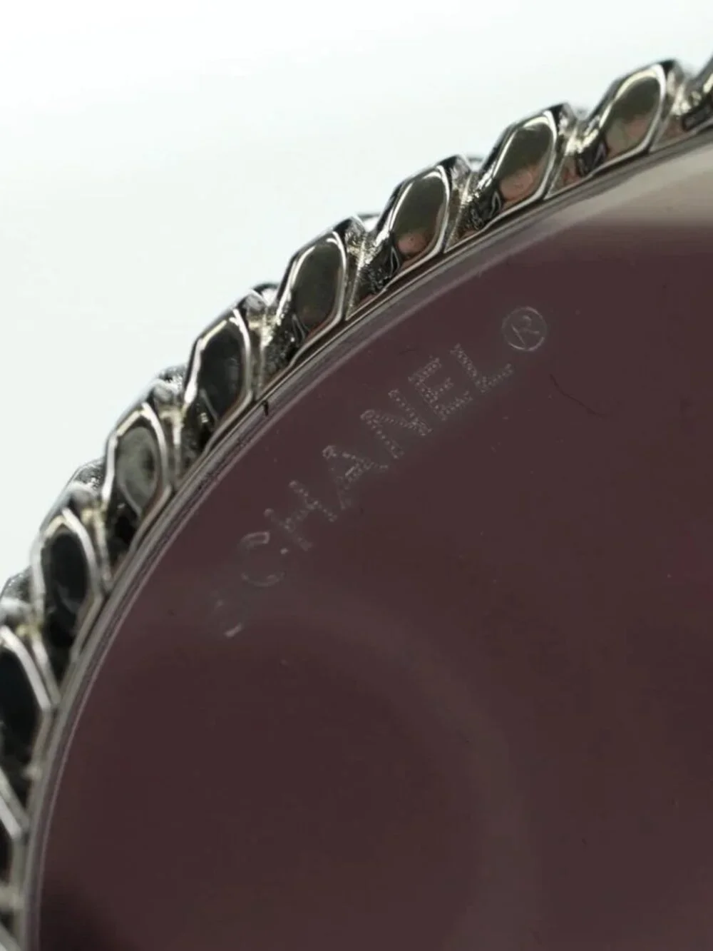 CHANEL Sunglasses metal Silver tone 4242 CC Auth 177100V
